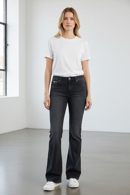 Women’s Flared Denim Jeans by Tommy Hilfiger-#00276