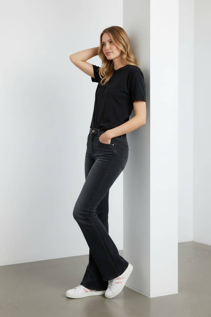 Women’s Flared Denim Jeans by Tommy Hilfiger-#00276