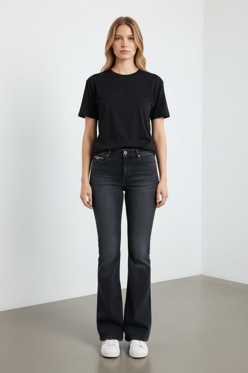 Women’s Flared Denim Jeans by Tommy Hilfiger-#00276