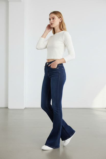 Women’s Flared Denim Jeans by Tommy Hilfiger-#00282