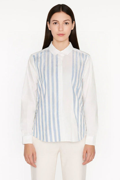 D&G Classic Striped Contrast Panel Shirt