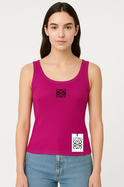 LOEWE Ribbed Cotton Tank Top