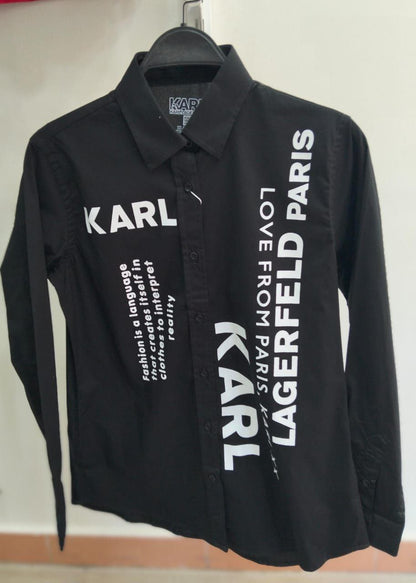 Karl Lagerfeld Paris Graphic Logo Shirt