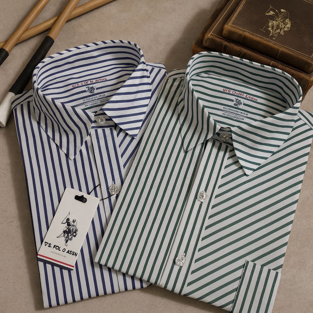 U.S. Polo Assn. Striped Logo Shirt / #00117