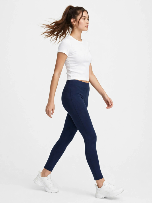 Calvin Klein Women's CK Logo Leggings pants - Navy Blue #00380