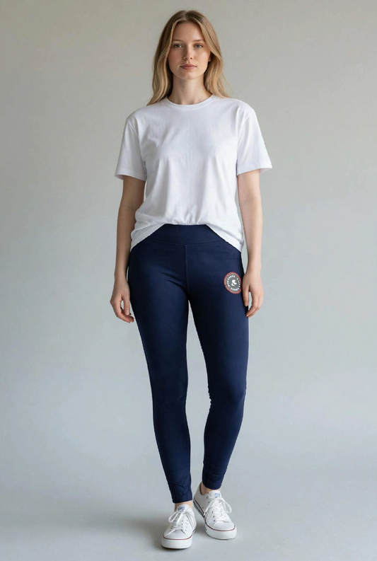 Karl Women's High-Waist Logo Leggings pants - Navy Blue #00381