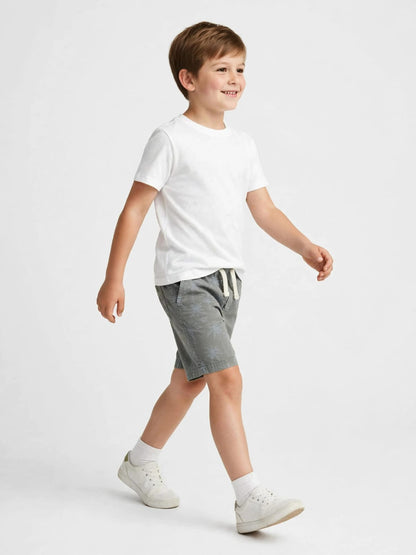 Zara Boys Original Cotton Palm Tree Print Shorts – Summer Shorts #00362