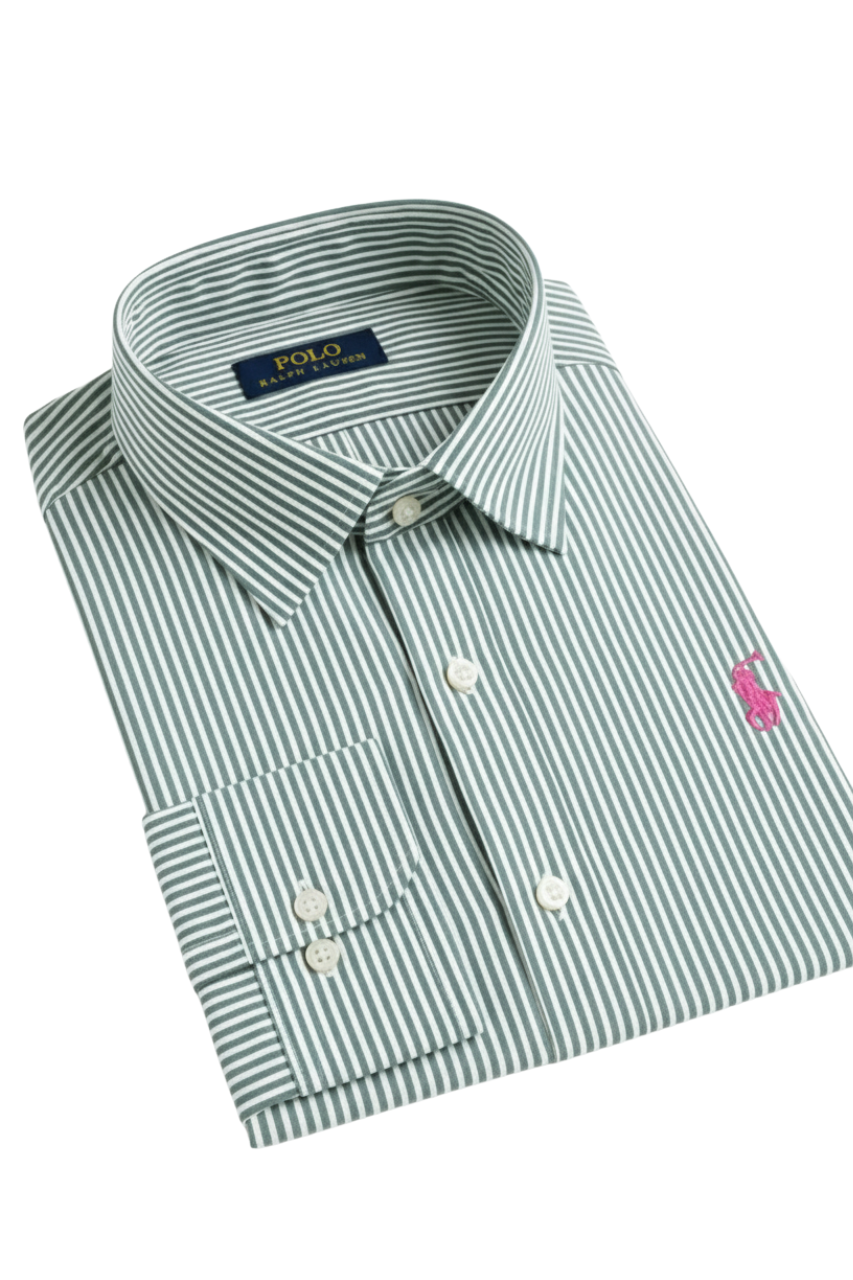 Ralph Lauren Classic Fit Striped Oxford Shirt/ #0022