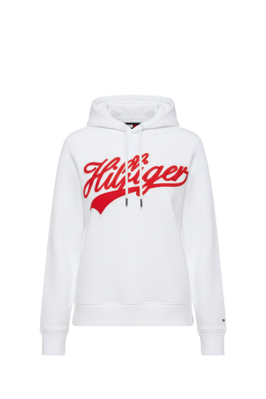 Tommy Hilfiger Women’s White Logo Hoodie /#00173