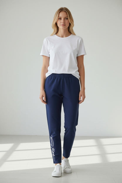 Tommy Hilfiger One Size Leggings – Navy Blue with Logo #00376