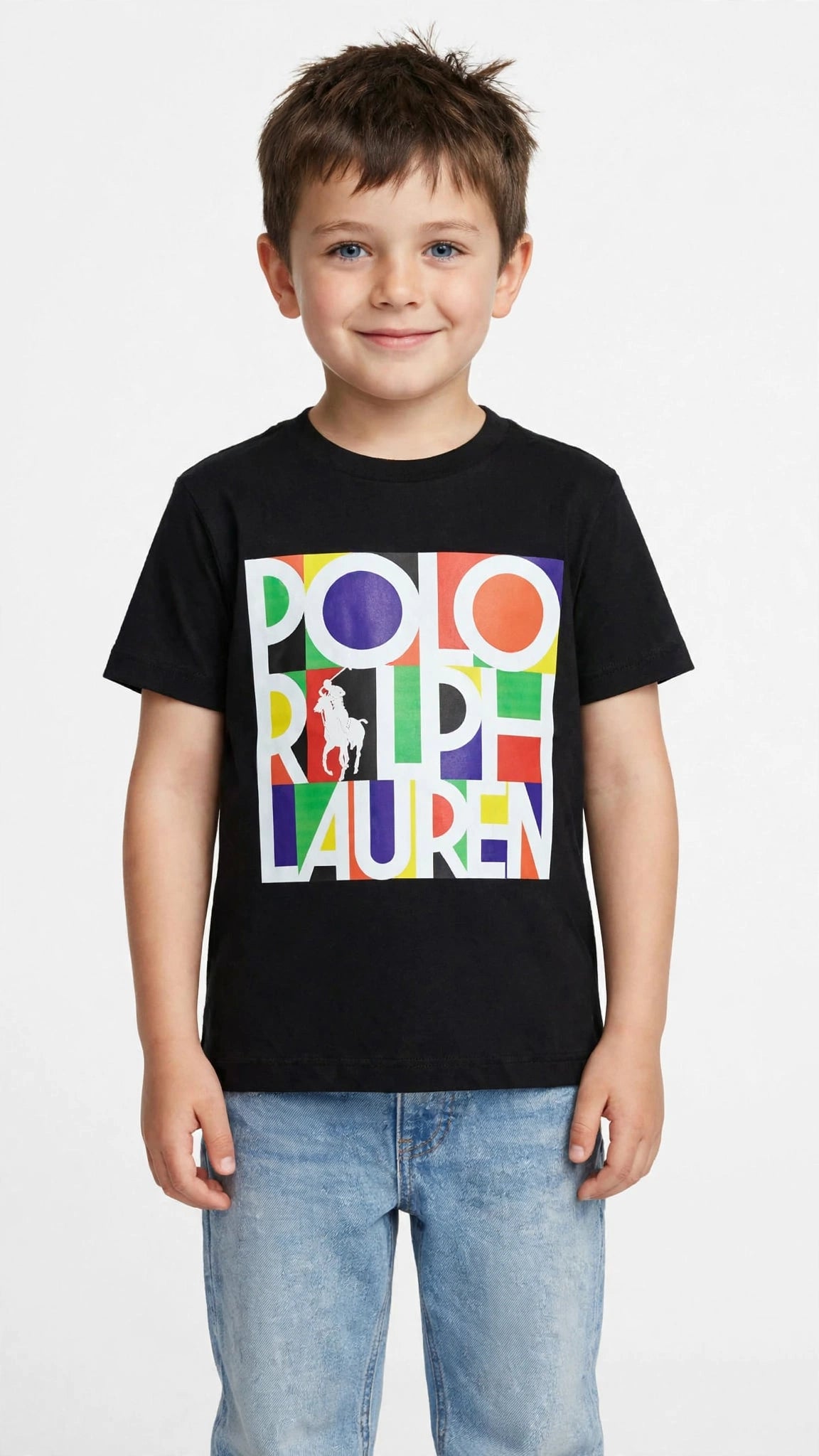 Polo Ralph Lauren Kids T-Shirt - Colorful Pop Logo Graphic Tee -#00392