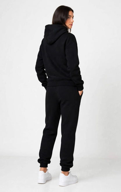 Polo Floral Embroidered Women's Tracksuit Set - Zip-Up Hoodie & Joggers #00340