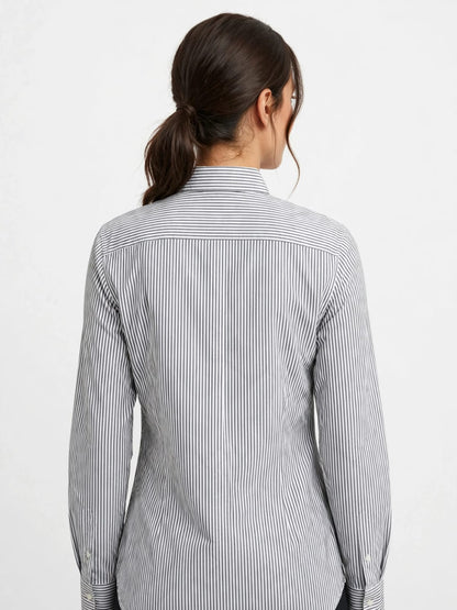 Tommy Hilfiger Signature Striped Chemise – Embroidered Logo-#00241