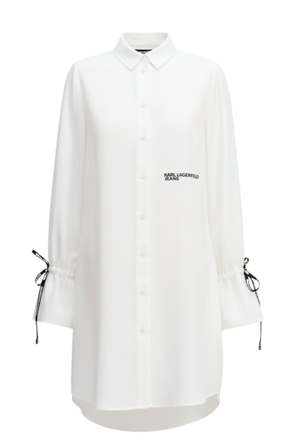 Karl Lagerfeld Ribbon Shirt Dress/ #00155