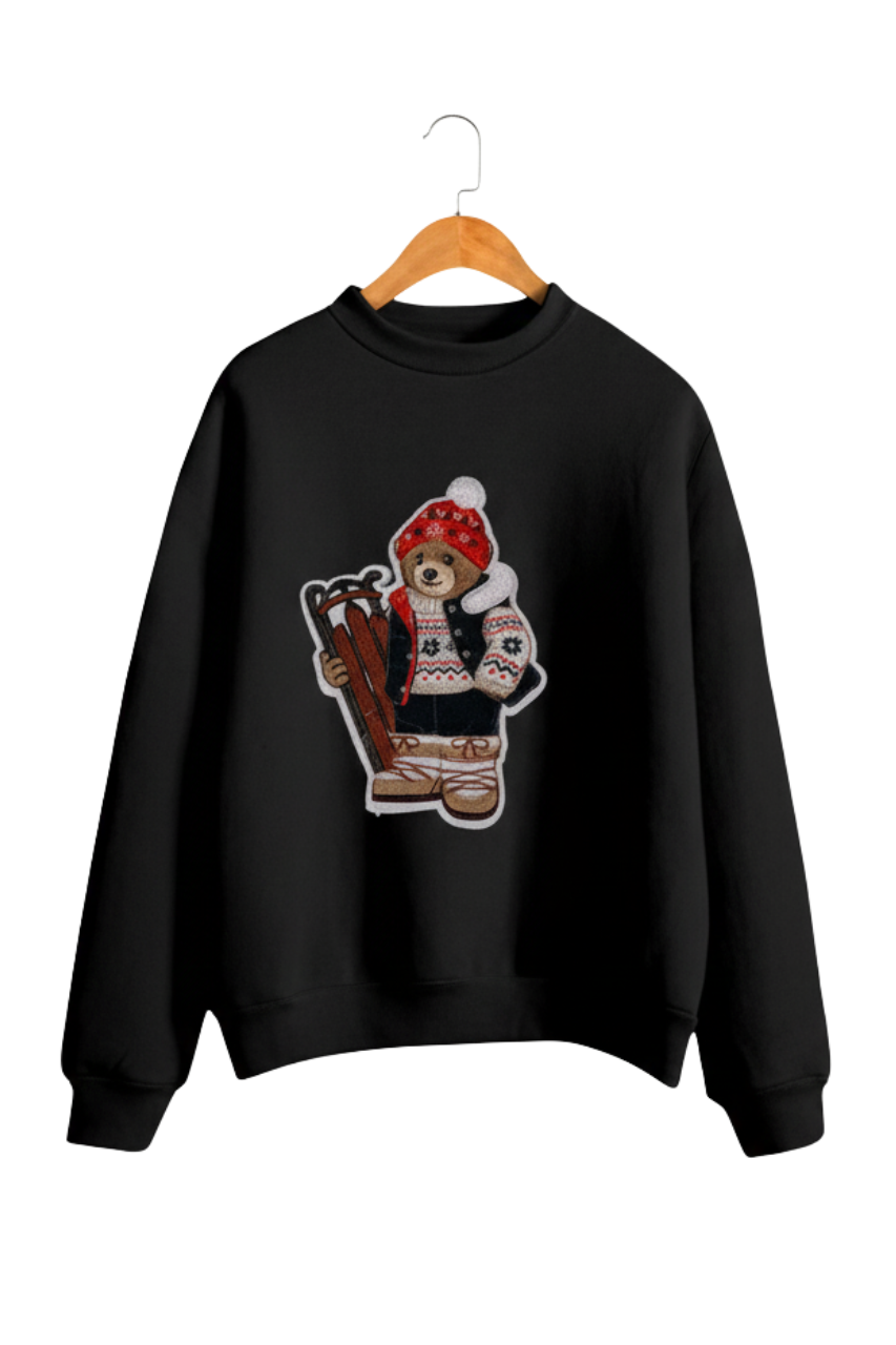 Ralph Lauren Bear Black Sweatshirt /#00176