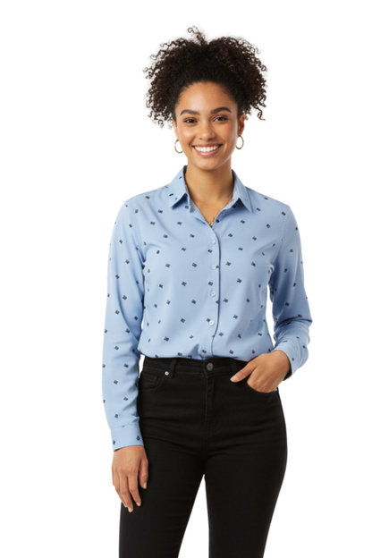 Tommy Hilfiger Plus Size Embroidered Cotton Shirt/ #0034