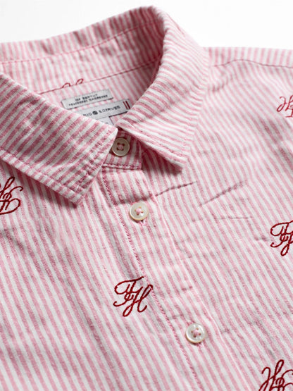 Tommy Classic Fit Striped Button-Down Shirt #00382