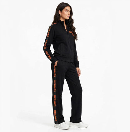Hermès Women's Logo Tape Tracksuit Set - Cotton Blend #00370