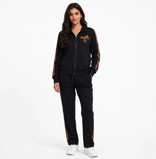 Hermès Women's Logo Tape Tracksuit Set - Cotton Blend #00370
