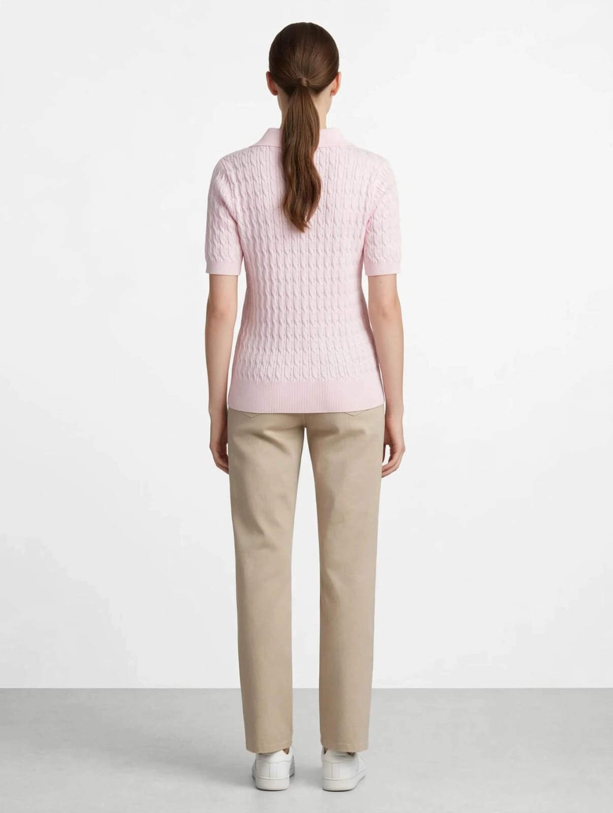 Dior Knit Polo Shirt - Luxury Cable Knit with CD Crest Logo#00360