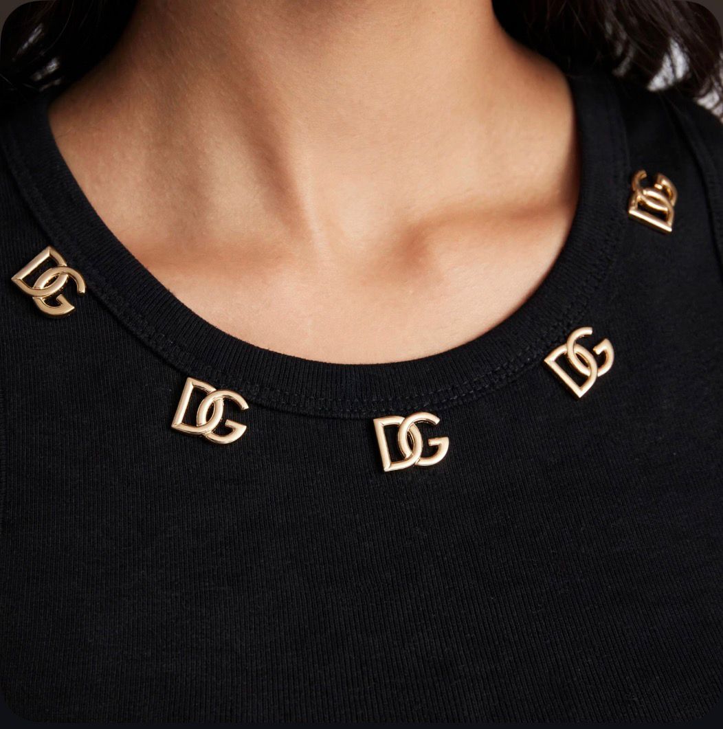 Dolce & Gabbana DG Logo Sleeveless Top - White #00320