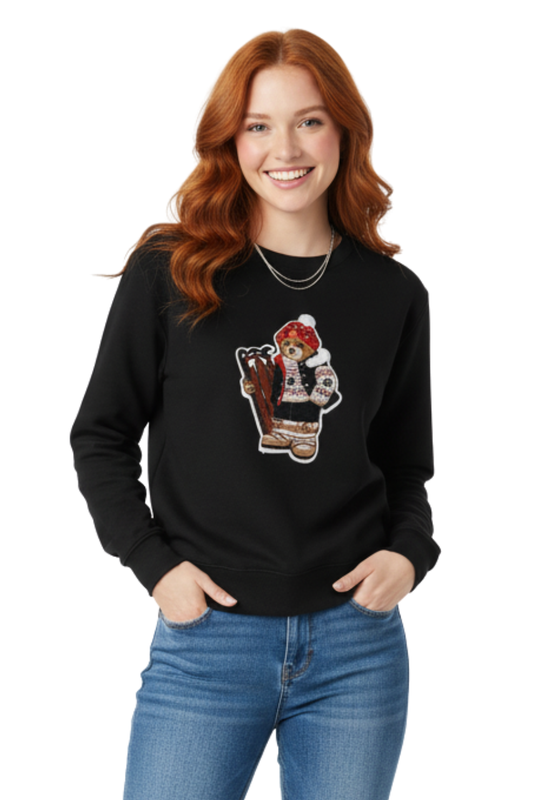 Ralph Lauren Bear Black Sweatshirt /#00176