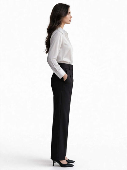 ZARA Satin Effect Shirt - Premium Long Sleeve Button Up Blouse-#00395