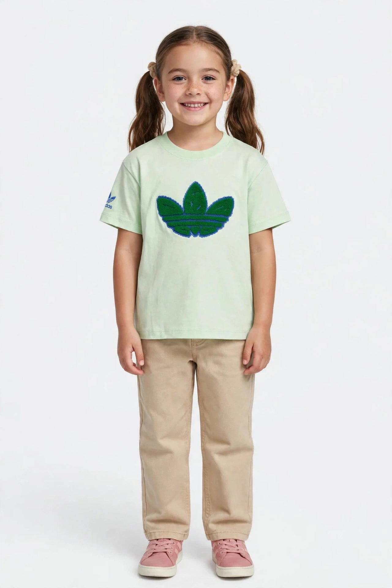 Adidas Kids Adicolor Trefoil Boxy Tee - 3D Chenille Logo#00386