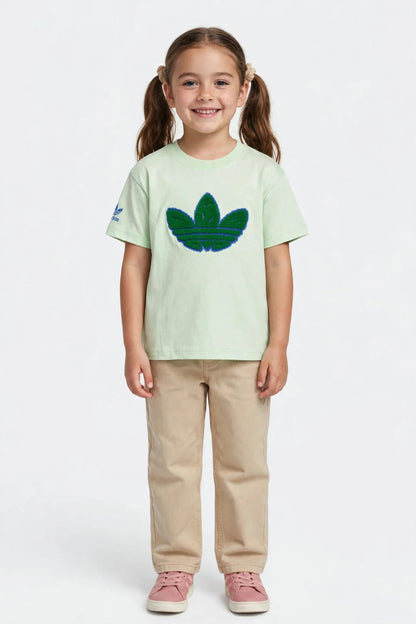 Adidas Kids Adicolor Trefoil Boxy Tee - 3D Chenille Logo#00386