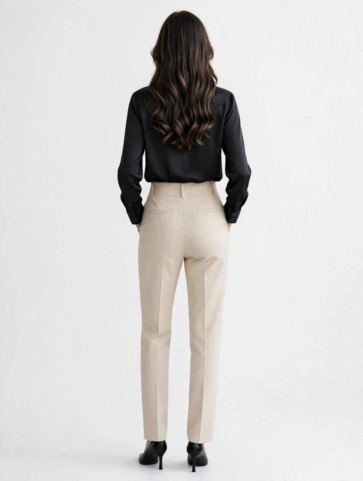 ZARA Satin Effect Shirt - Premium Long Sleeve Button Up Blouse-#00395