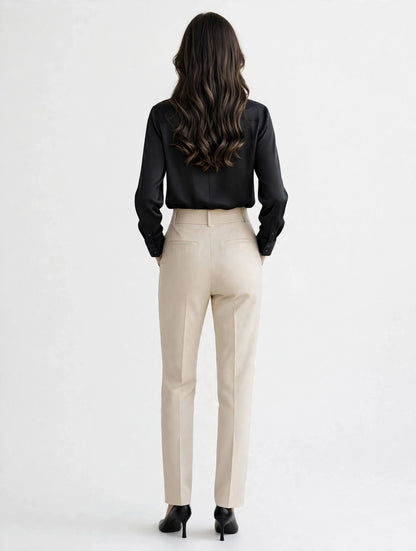 ZARA Satin Effect Shirt - Premium Long Sleeve Button Up Blouse-#00395
