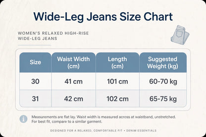 Women's Wide Leg High Rise Jeans - Light Wash Blue Denim with Embroidered Hem #00348