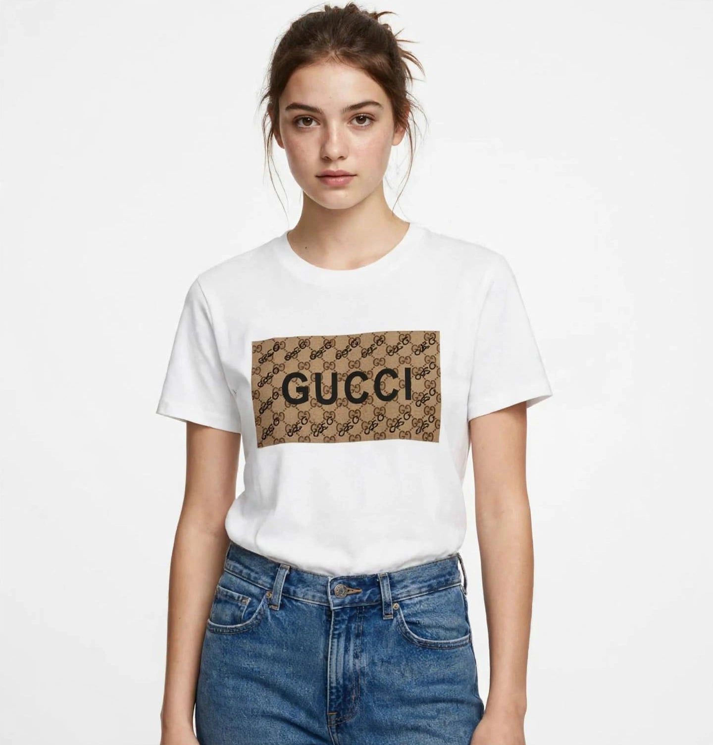 Gucci Box Logo Cotton T-Shirt #00372