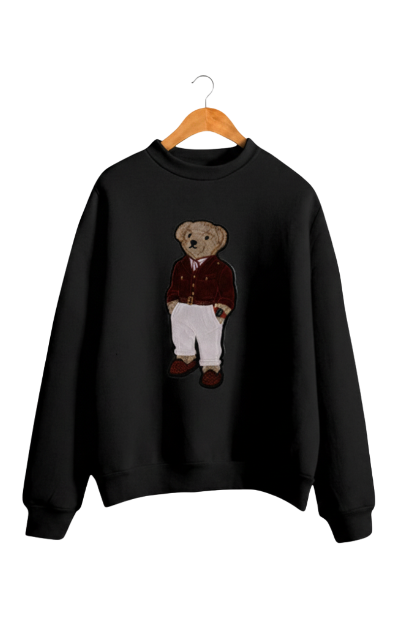 Ralph Lauren Bear Black Sweatshirt /#00176
