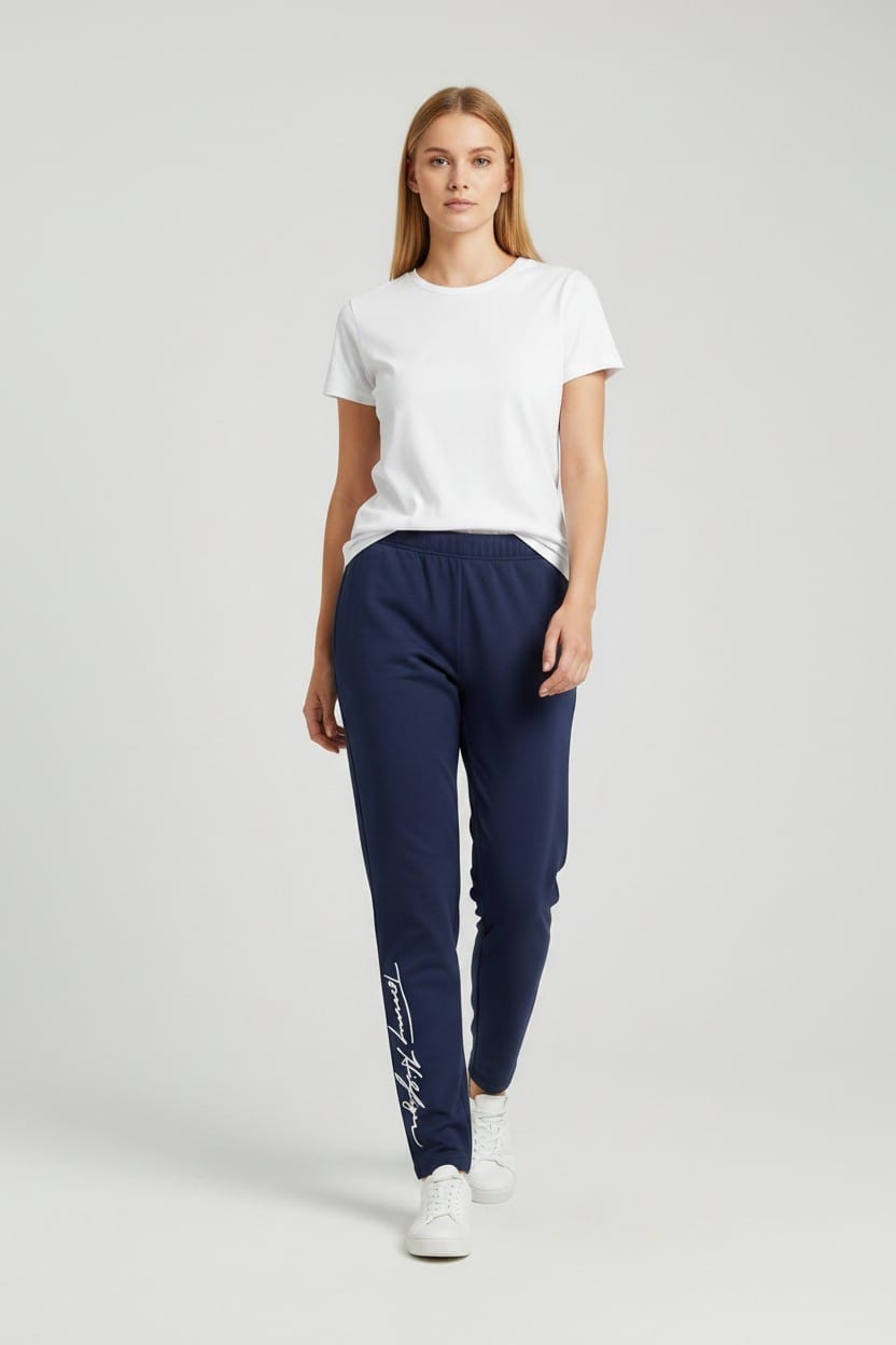 Tommy Hilfiger One Size Leggings – Navy Blue with Logo #00376