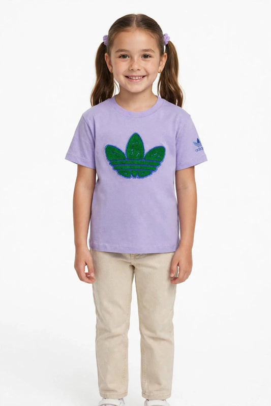 Adidas Kids Adicolor Trefoil Boxy Tee - 3D Chenille Logo#00386