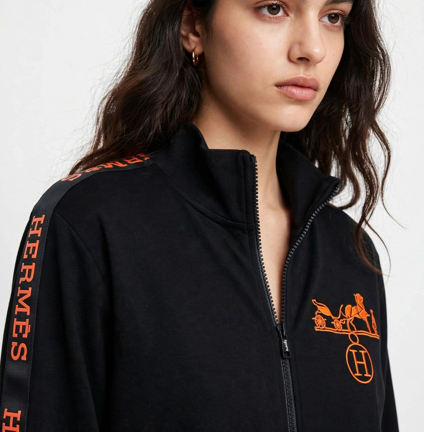 Hermès Women's Logo Tape Tracksuit Set - Cotton Blend #00370