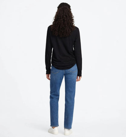 Women's Guess Triangle Logo Long Sleeve Tee #00328
