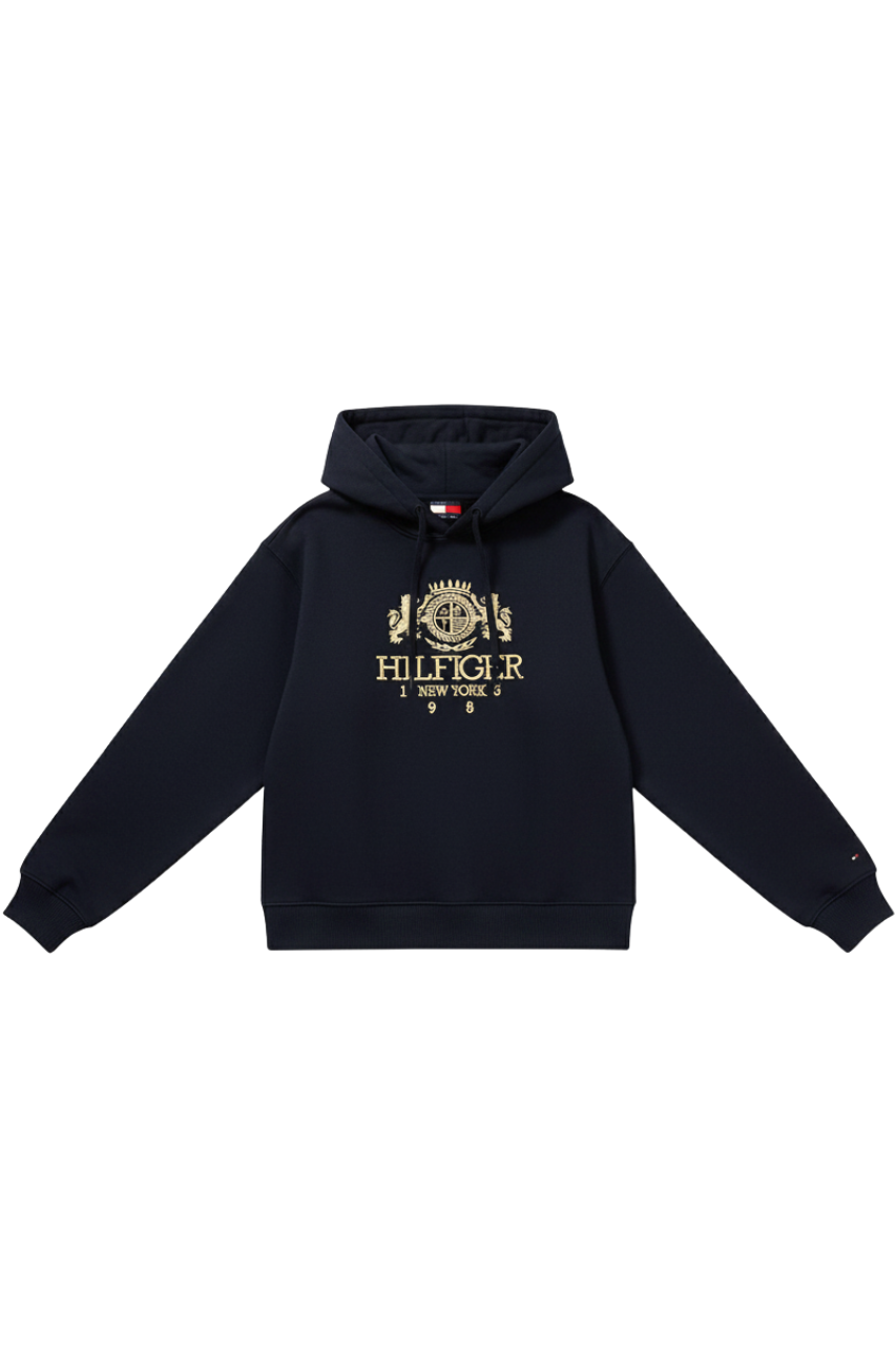 Tommy Hilfiger Gold Crest Embroidered Hoodie /#00183