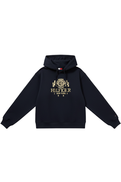 Tommy Hilfiger Gold Crest Embroidered Hoodie /#00183