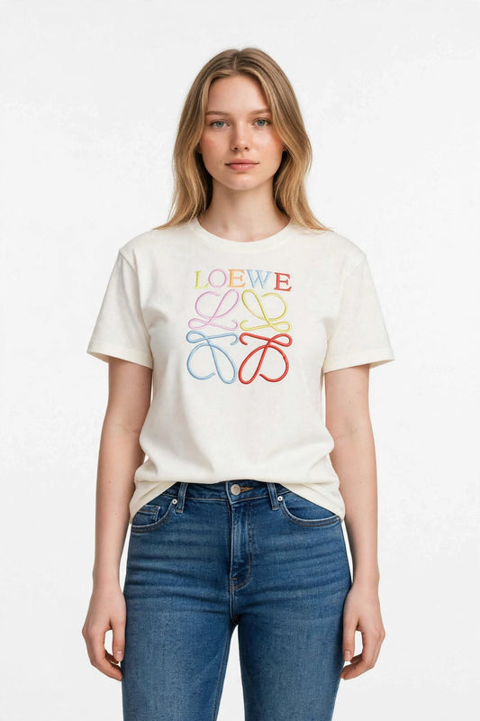 Loewe Signature Logo Short Sleeve T-Shirt #00231