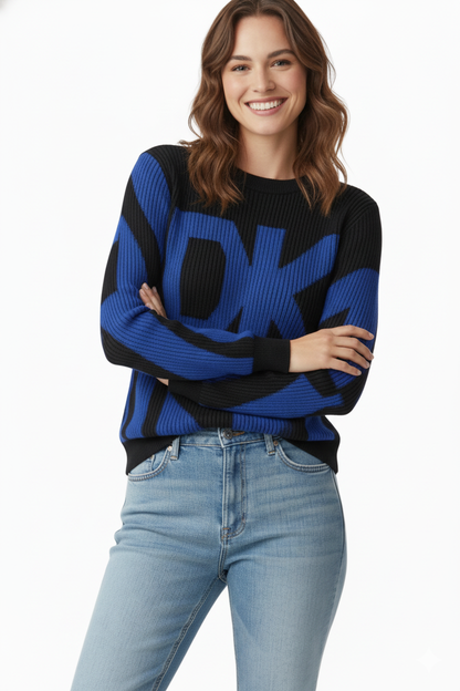 DKNY Oversized Logo Sweater/ #00161