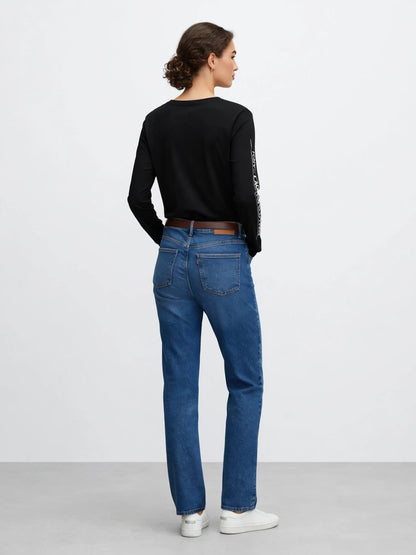 Karl Lagerfeld Paris Long Sleeve Graphic T-Shirt - Black Cotton Tee with Logo Print #00363